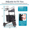Tri-Rollator With Seat