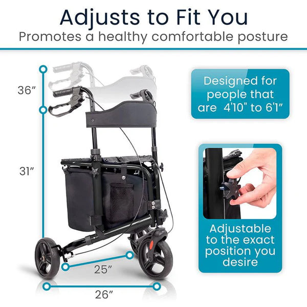 Tri-Rollator With Seat