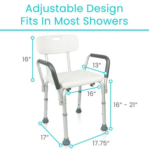 Shower Chair with arms and Back