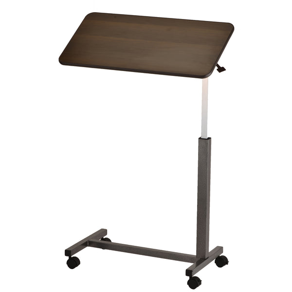 Overbed Tilt Position Table with Locking Swivel Wheels