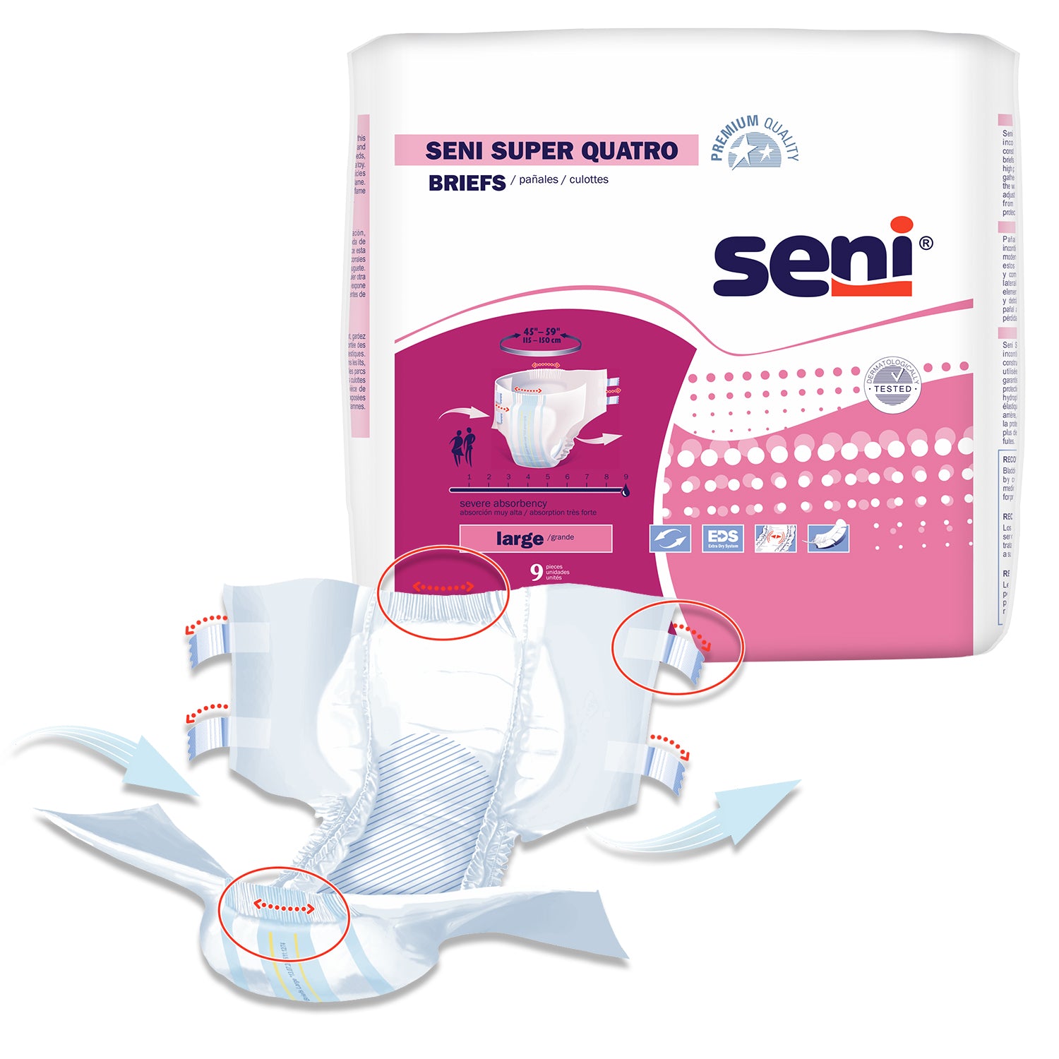 Seni Super Quatro Briefs - Severe Absorbency