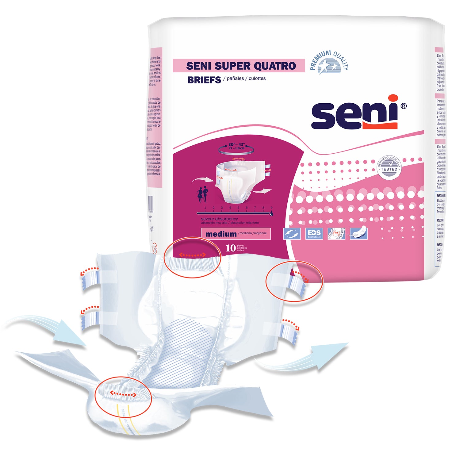 Seni Super Quatro Briefs - Severe Absorbency