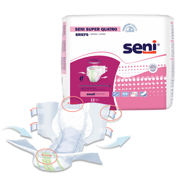 Seni Super Quatro Briefs - Severe Absorbency