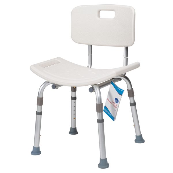 Hygienic Bath Bench with Back & Hygiene Cutout