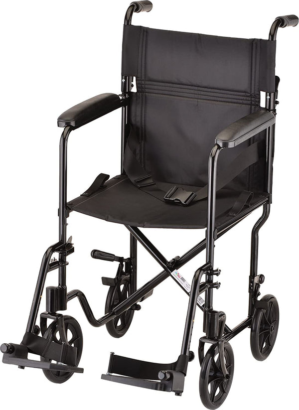 Nova Lightweight Transport Chair with Fixed Arms