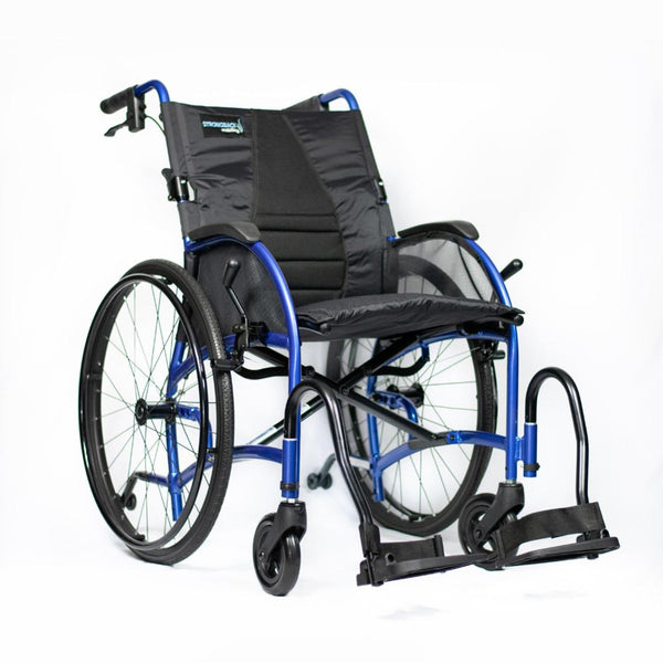 Strongback24+AB Ultra-lightweight Wheelchair-Attendant Brakes